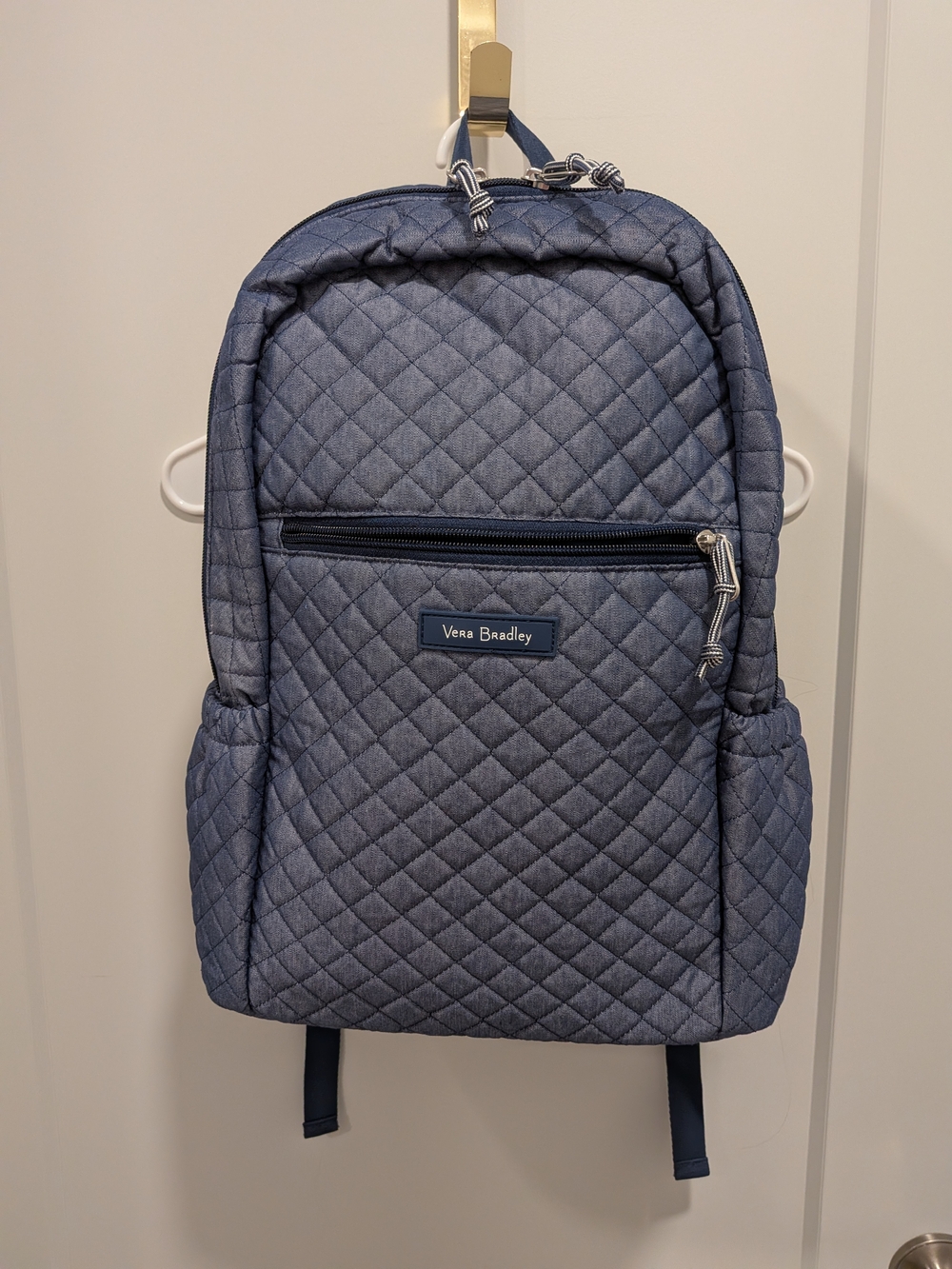 Vera Bradley Quilted Blue Backpack